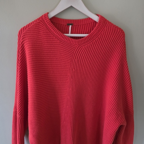 Free People XS Casual Boho Chic Oversized Downtown Pullover Knit Sweater - Picture 5 of 16